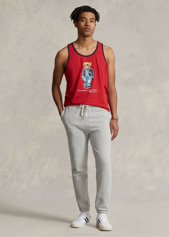 rl 2000 rød Mænd Ralph Lauren polo bear jersey tank Z426B286