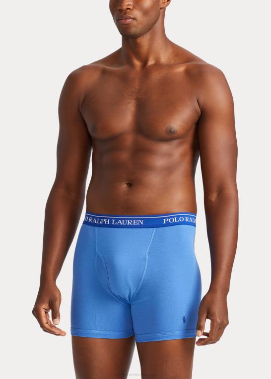 rugby/luftblå/marine Mænd Ralph Lauren klassisk bomuldstrusse 3-pak Z426B1447