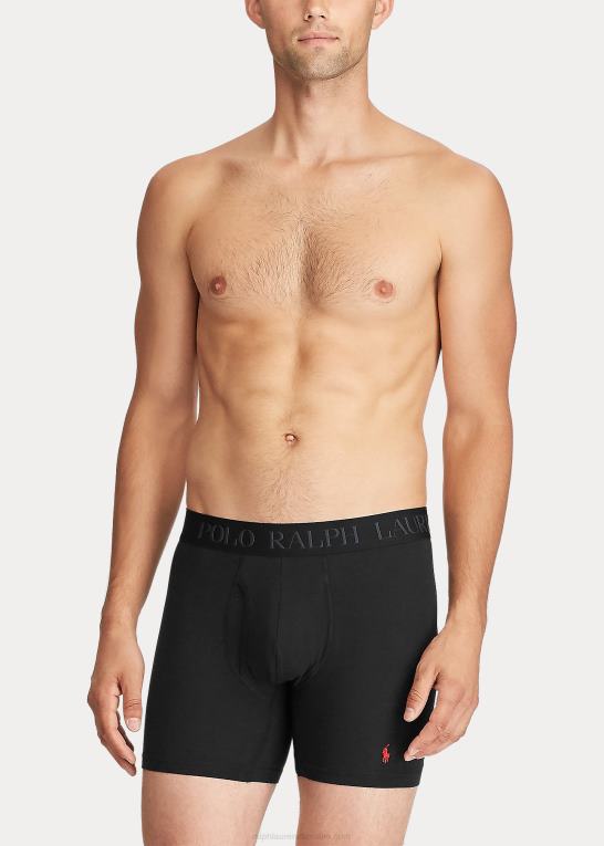 sort Mænd Ralph Lauren 4d-flex boxershorts 3-pak Z426B271