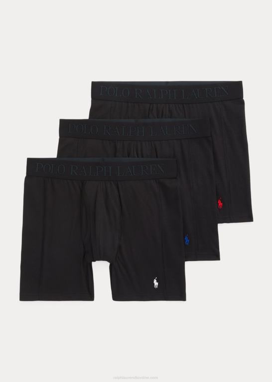 sort Mænd Ralph Lauren 4d-flex max flex boxershorts 3-pak Z426B609