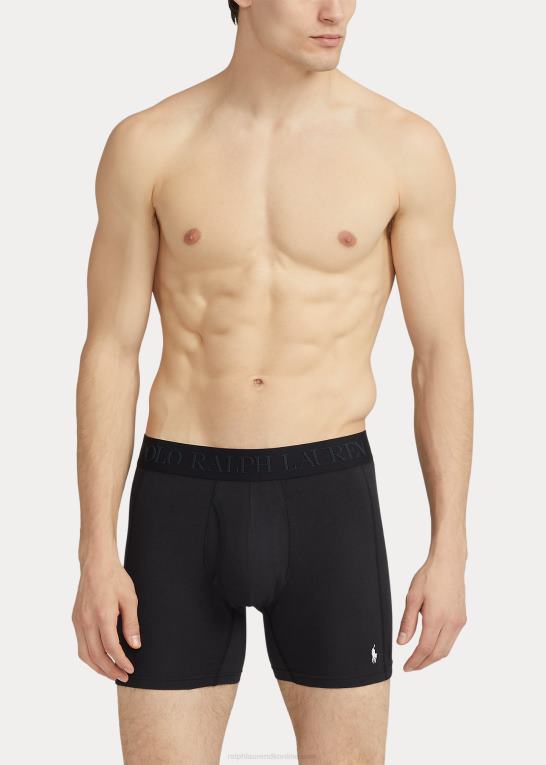 sort Mænd Ralph Lauren 4d-flex max flex boxershorts 3-pak Z426B609