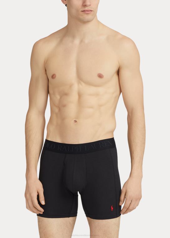 sort Mænd Ralph Lauren 4d-flex max flex boxershorts 3-pak Z426B609