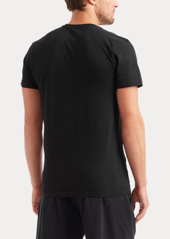 sort Mænd Ralph Lauren klassisk wicking crew undertrøje 5-pak Z426B8540