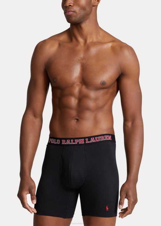 sort/rød/kul Mænd Ralph Lauren mesh boxershorts 5-pak Z426B524