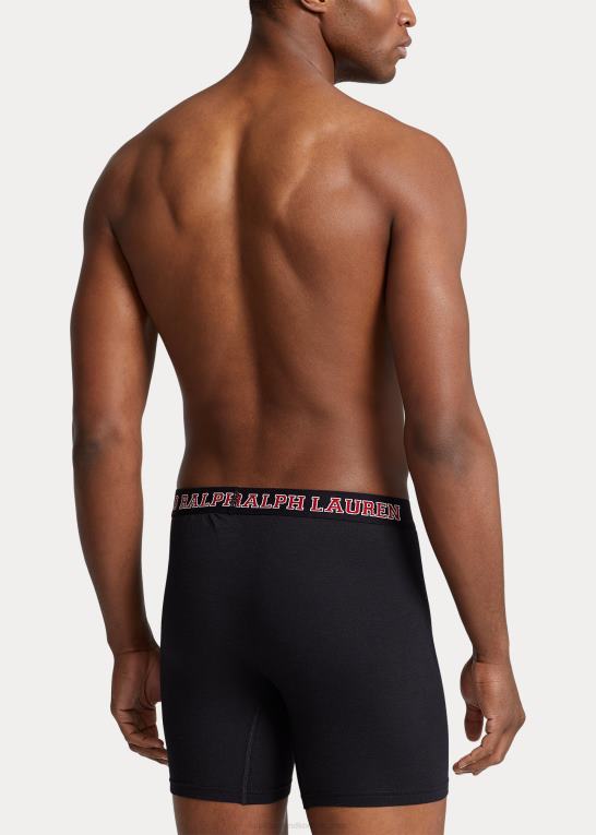 sort/rød/kul Mænd Ralph Lauren mesh boxershorts 5-pak Z426B524