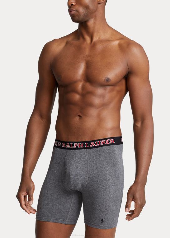 sort/rød/kul Mænd Ralph Lauren mesh boxershorts 5-pak Z426B524