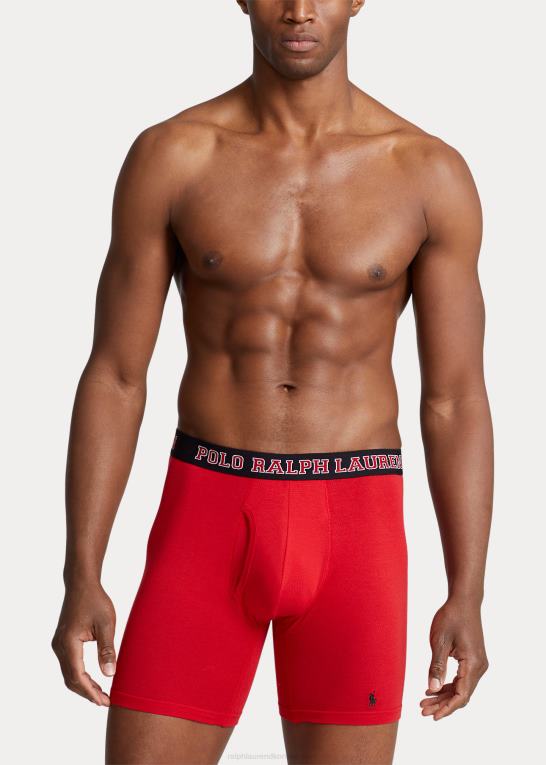 sort/rød/kul Mænd Ralph Lauren mesh boxershorts 5-pak Z426B524