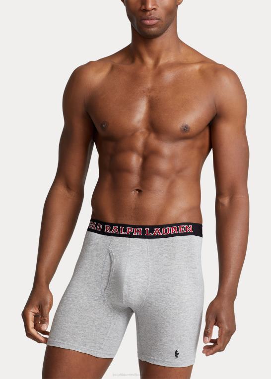 sort/rød/kul Mænd Ralph Lauren mesh boxershorts 5-pak Z426B524