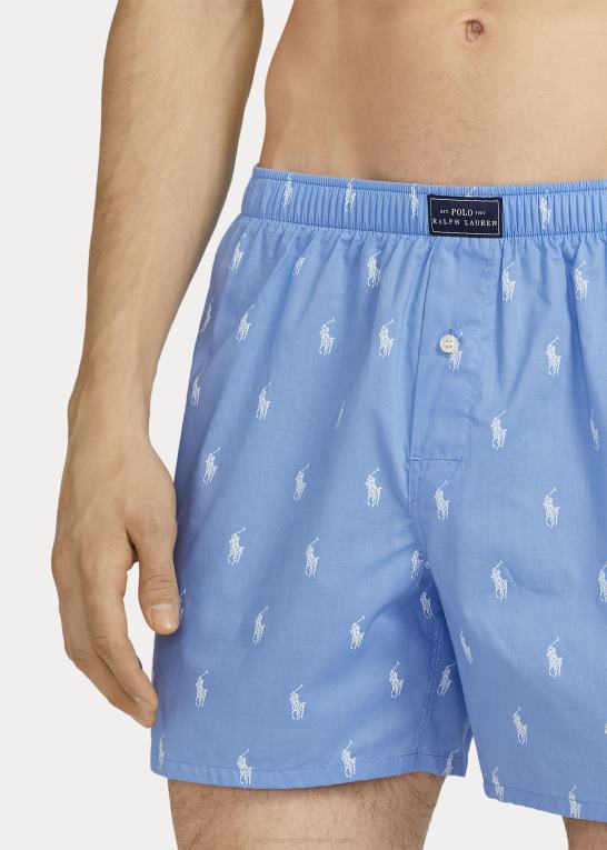 strand blå Mænd Ralph Lauren allover ponybokser Z426B624