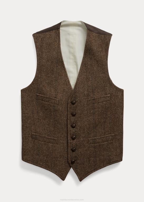 Mænd Ralph Lauren morehouse-kollektionen tweed vest Z426B1311
