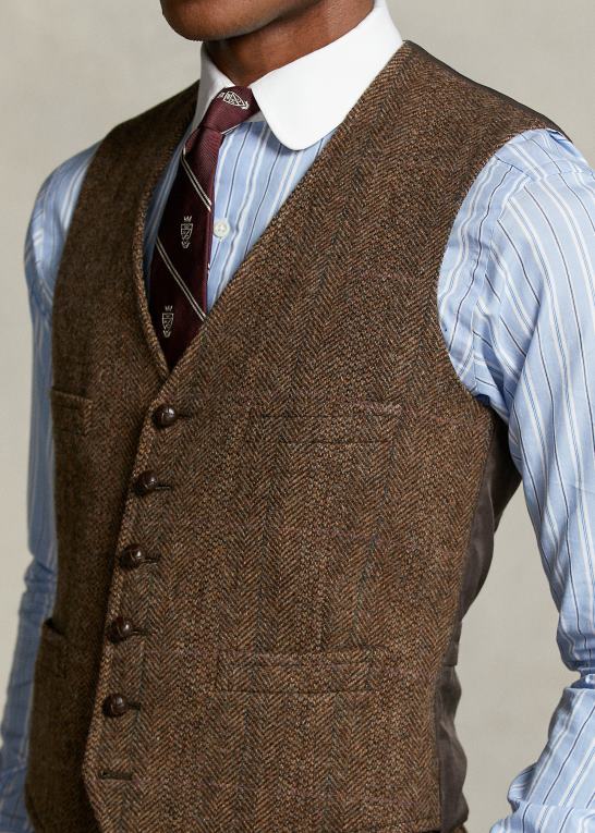 Mænd Ralph Lauren morehouse-kollektionen tweed vest Z426B1311