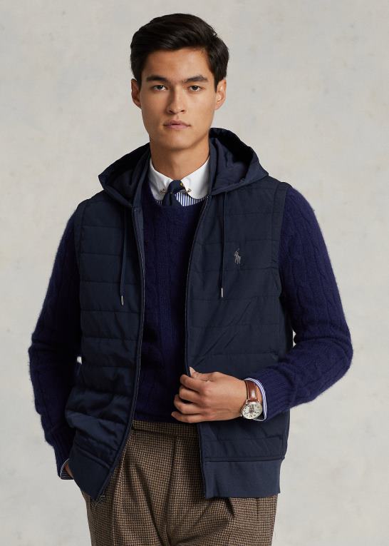 flyverflåde Mænd Ralph Lauren hybrid hættevest Z426B1165