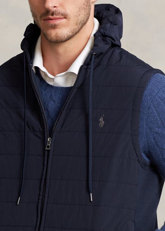 flyverflåde Mænd Ralph Lauren hybrid hættevest Z426B1370