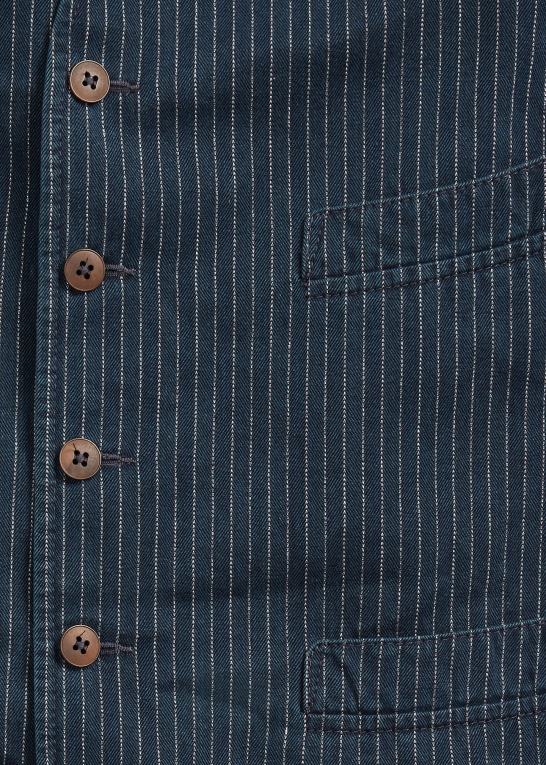 indigo nålestribe Mænd Ralph Lauren nålestribet sildebensvest Z426B1746