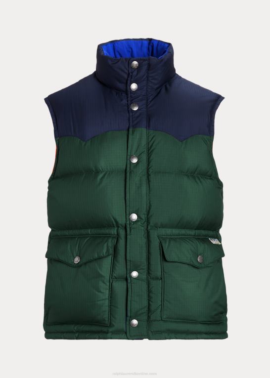 new forest/newport flåde Mænd Ralph Lauren vandafvisende vestlig vest Z426B108