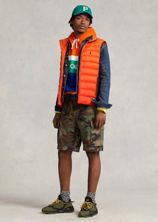 ombre Mænd Ralph Lauren pakkebar hybridvest Z426B136