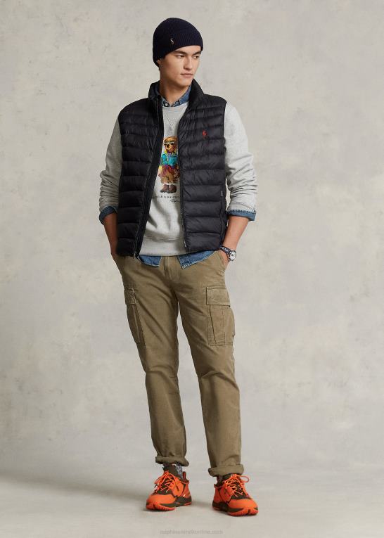 sort Mænd Ralph Lauren den pakbare vest Z426B112