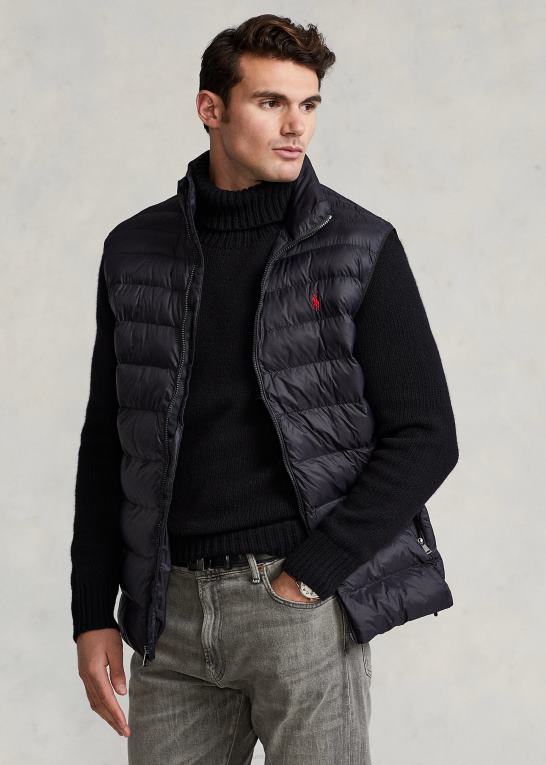 sort Mænd Ralph Lauren den pakbare vest Z426B1921