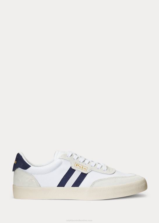 hvid/newport navy unisex Ralph Lauren bane ruskind & oxford unisex sneaker Z426B1978