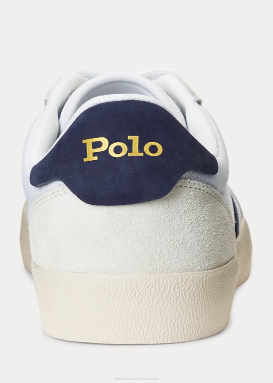 hvid/newport navy unisex Ralph Lauren bane ruskind & oxford unisex sneaker Z426B1978
