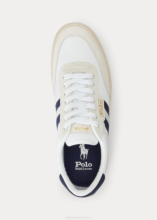 hvid/newport navy unisex Ralph Lauren bane ruskind & oxford unisex sneaker Z426B1978