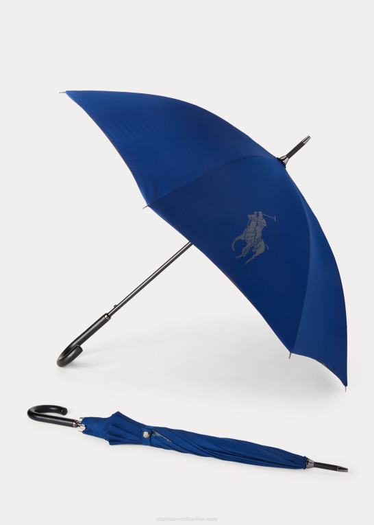 marineblå multi unisex Ralph Lauren cornwall paraply Z426B2701