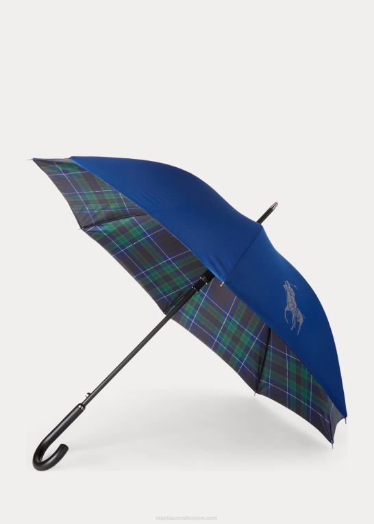 marineblå multi unisex Ralph Lauren cornwall paraply Z426B2701