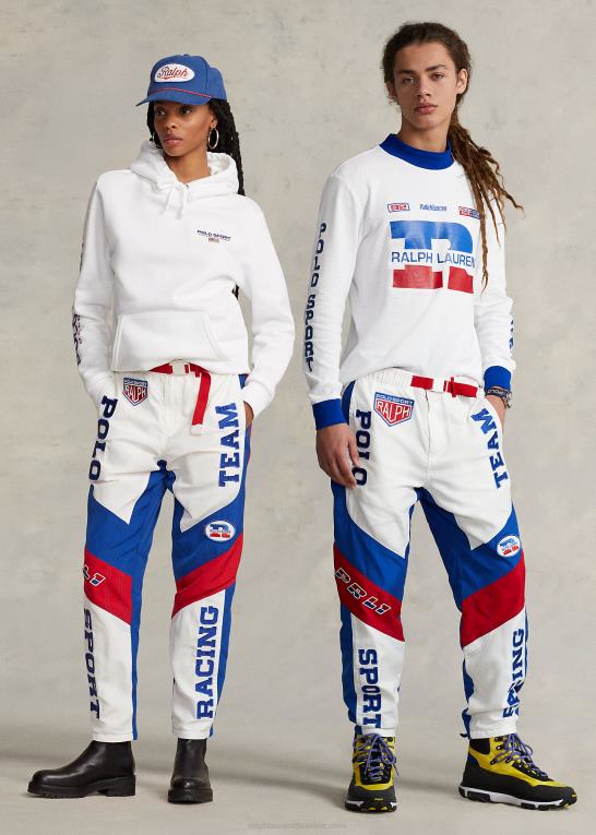 deckwash hvid multi unisex Ralph Lauren polo sport vandafvisende buks Z426B149