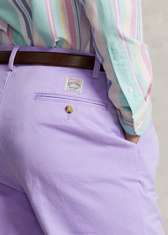 himmel lavendel unisex Ralph Lauren whitman plisserede chinobukser med afslappet pasform Z426B88