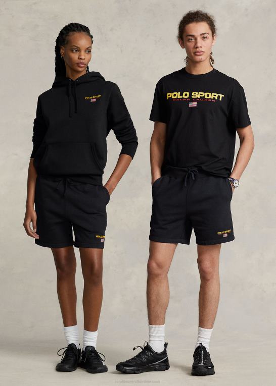 sort unisex Ralph Lauren 6-tommer polo sport fleece short Z426B3417
