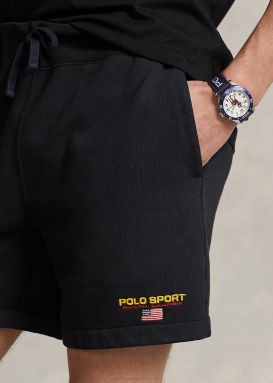sort unisex Ralph Lauren 6-tommer polo sport fleece short Z426B3417