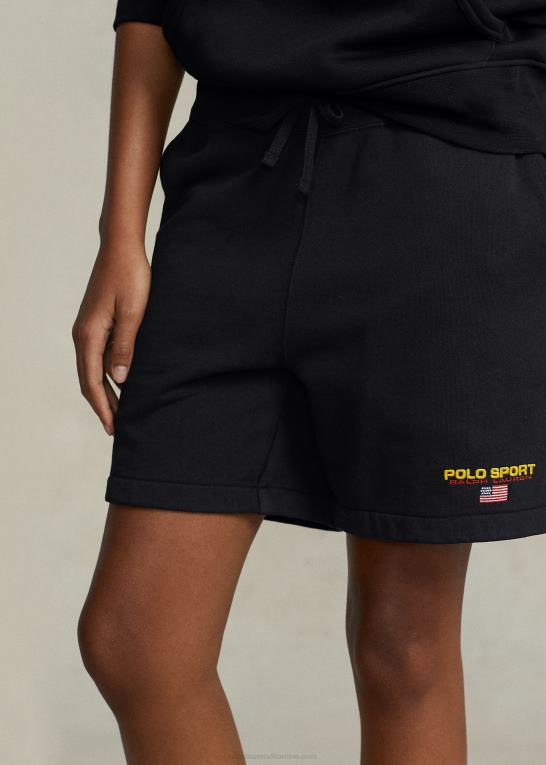 sort unisex Ralph Lauren 6-tommer polo sport fleece short Z426B3417
