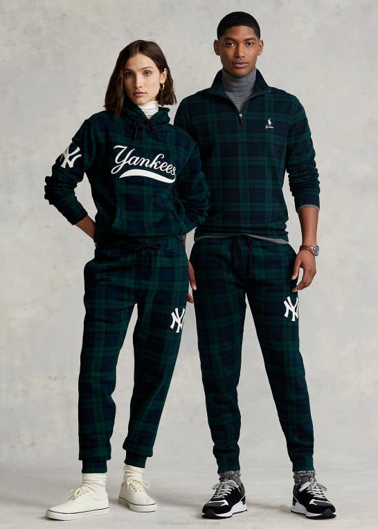 unisexpolo ralph lauren yankees plaid bukser Z426B3430