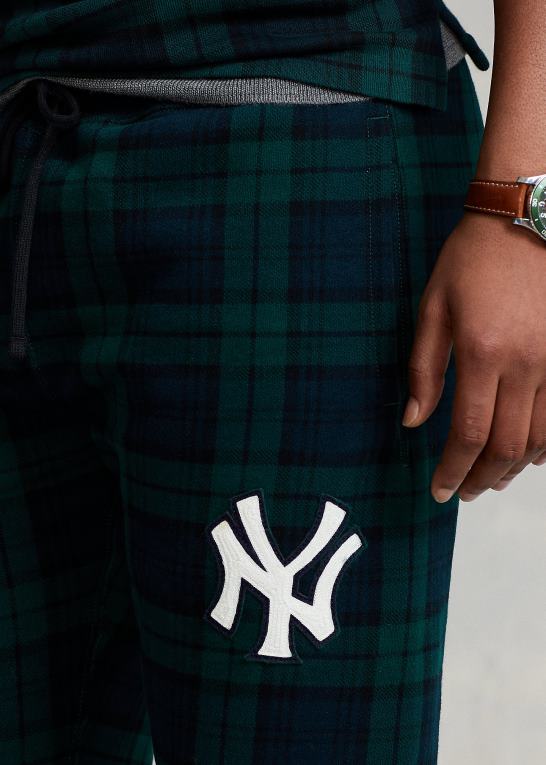 unisexpolo ralph lauren yankees plaid bukser Z426B3430