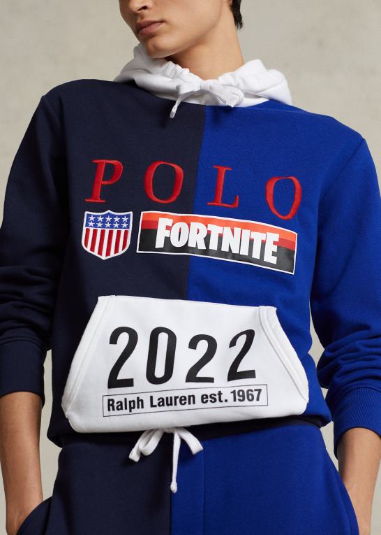 cruise navy multi unisexpolo ralph lauren x fortnite hættetrøje Z426B1056