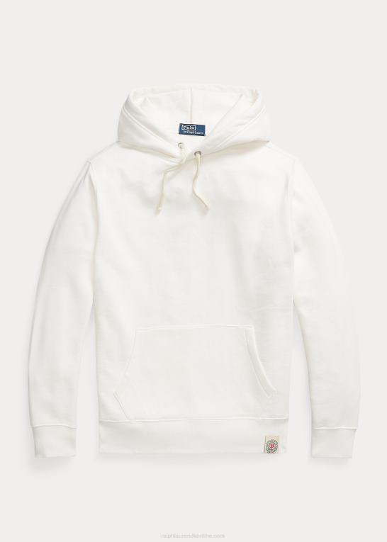 dækvask hvid unisex Ralph Lauren fleece hættetrøje Z426B3407
