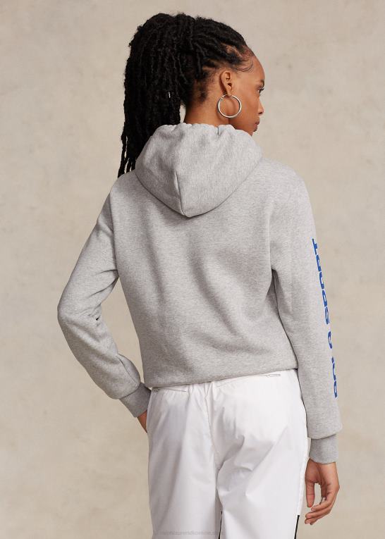 og over lyng/rød unisex Ralph Lauren polo sport fleece hættetrøje Z426B3422