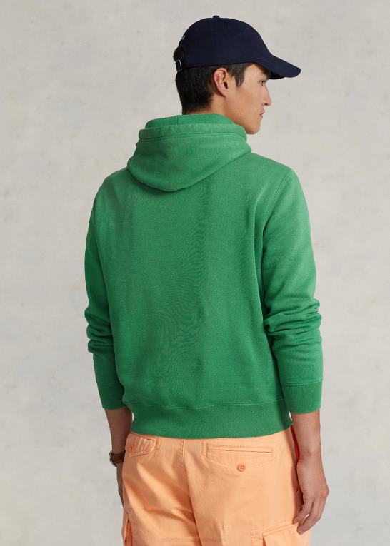 optisk grøn unisex Ralph Lauren fleece hættetrøje Z426B3408