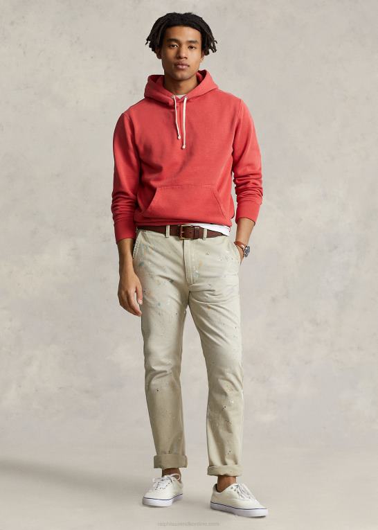 stolpe rød unisex Ralph Lauren fleece hættetrøje Z426B3409