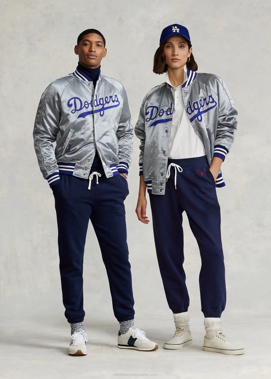 museumsgrå unisexpolo ralph lauren dodgers jakke Z426B3432