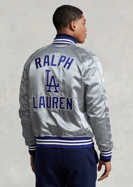 museumsgrå unisexpolo ralph lauren dodgers jakke Z426B3432
