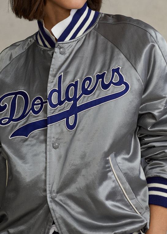 museumsgrå unisexpolo ralph lauren dodgers jakke Z426B3432
