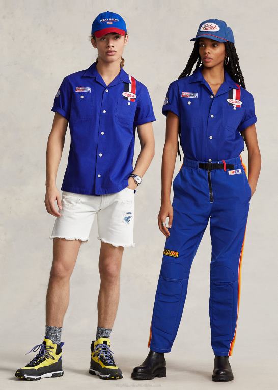 arv royal unisex Ralph Lauren klassisk pasform polo sport grafisk skjorte Z426B793