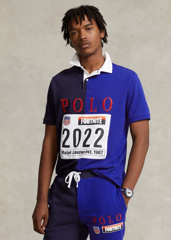cruise navy multi unisexpolo ralph lauren x fortnite poloshirt Z426B1227