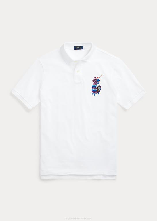hvid unisexpolo ralph lauren x fortnite poloshirt Z426B1221