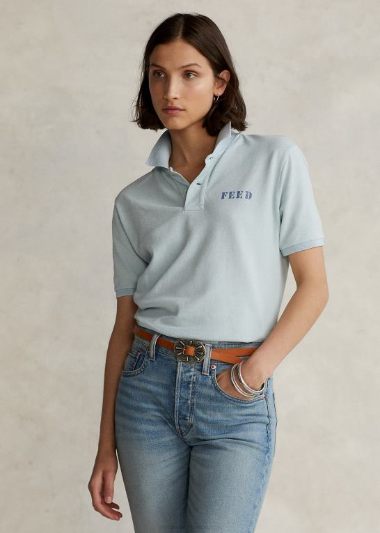 let indigo unisex Ralph Lauren polo x feed poloshirt Z426B1143
