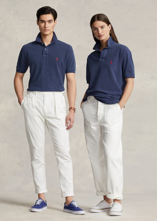 newport flåde unisex Ralph Lauren original pasform mesh poloshirt Z426B3403
