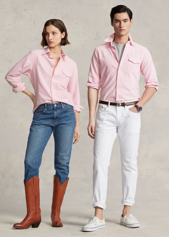 ny rose unisex Ralph Lauren custom fit oxford skjorte Z426B936
