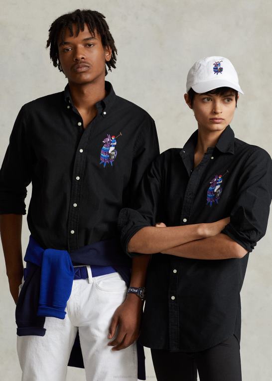 sort unisexpolo ralph lauren x fortnite skjorte Z426B1072