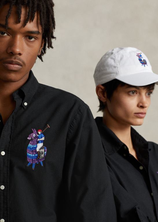 sort unisexpolo ralph lauren x fortnite skjorte Z426B1072